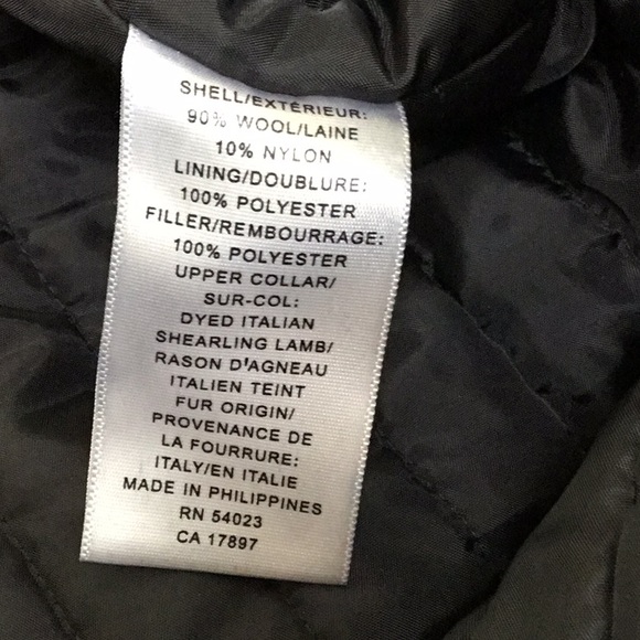 Banana Republic Black Wool Coat S - Picture 7 of 8